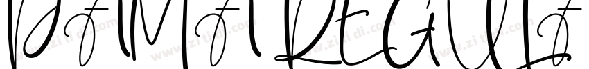 PAMA REGULAR Regular字体转换